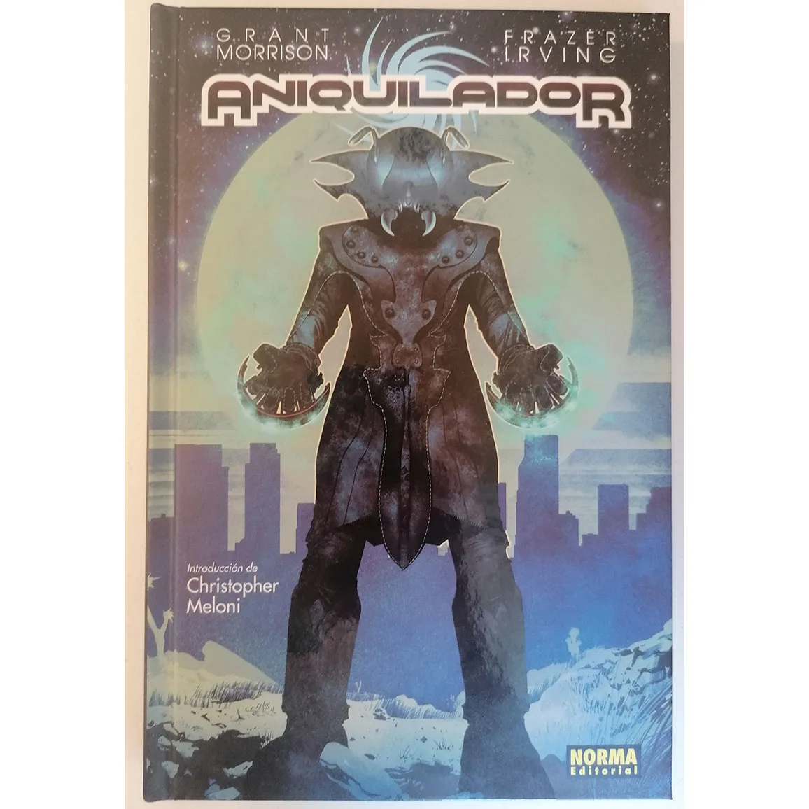 American, annihilator, ED. NORMA, year 2021, author GRAND MORRISON, COMIC BOOK in Spanish, TEBEO, novel GRAFICA