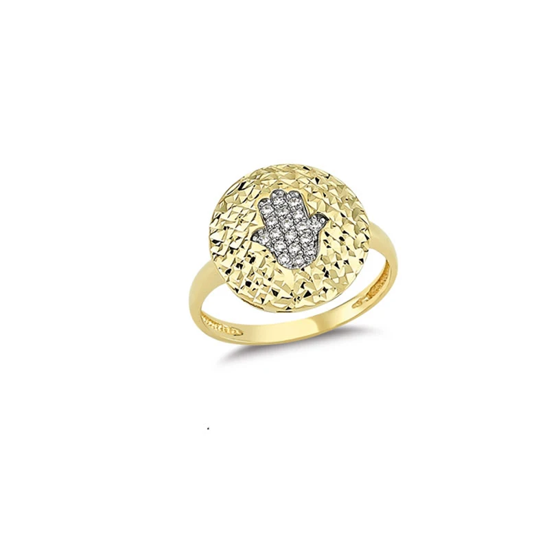 14K Solid Gold Classy Ring for Women