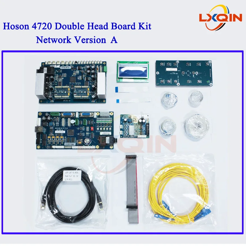 LXQIN Hoson Board kit Double head for Epson XP600/4720/I3200 for ECO Solvent/water-based/UV Printer Plate Set Network Version