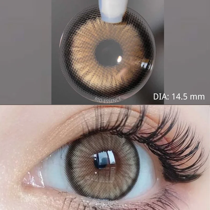 Bio-Essence 1 Paar Kleur Contactlenzen Voor Ogen Natuurlijke Bruine Lenzen Beauty Fashion Red Lense Blue Lenzen Groen Oogcontact