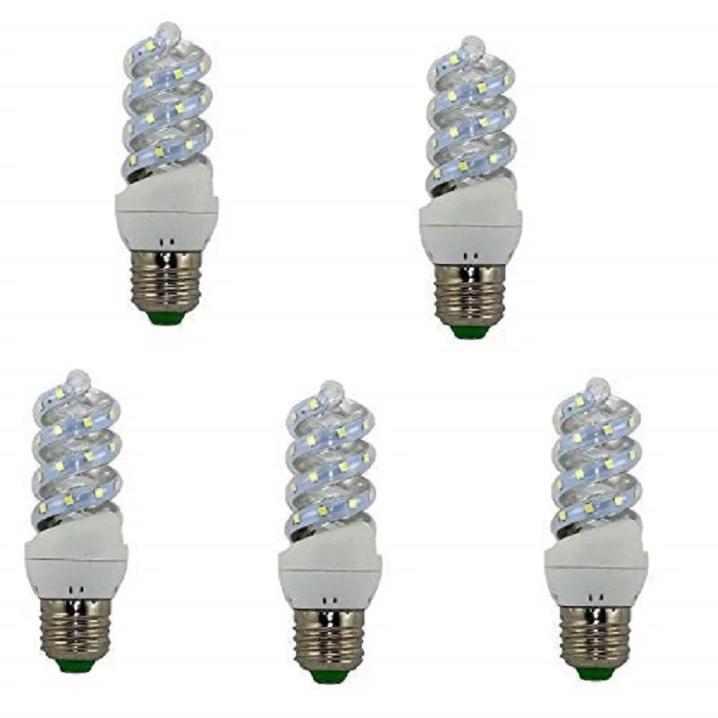 BOMBILLA LED ESPIRAL E27 9 W (pack5) (3000K) 43038