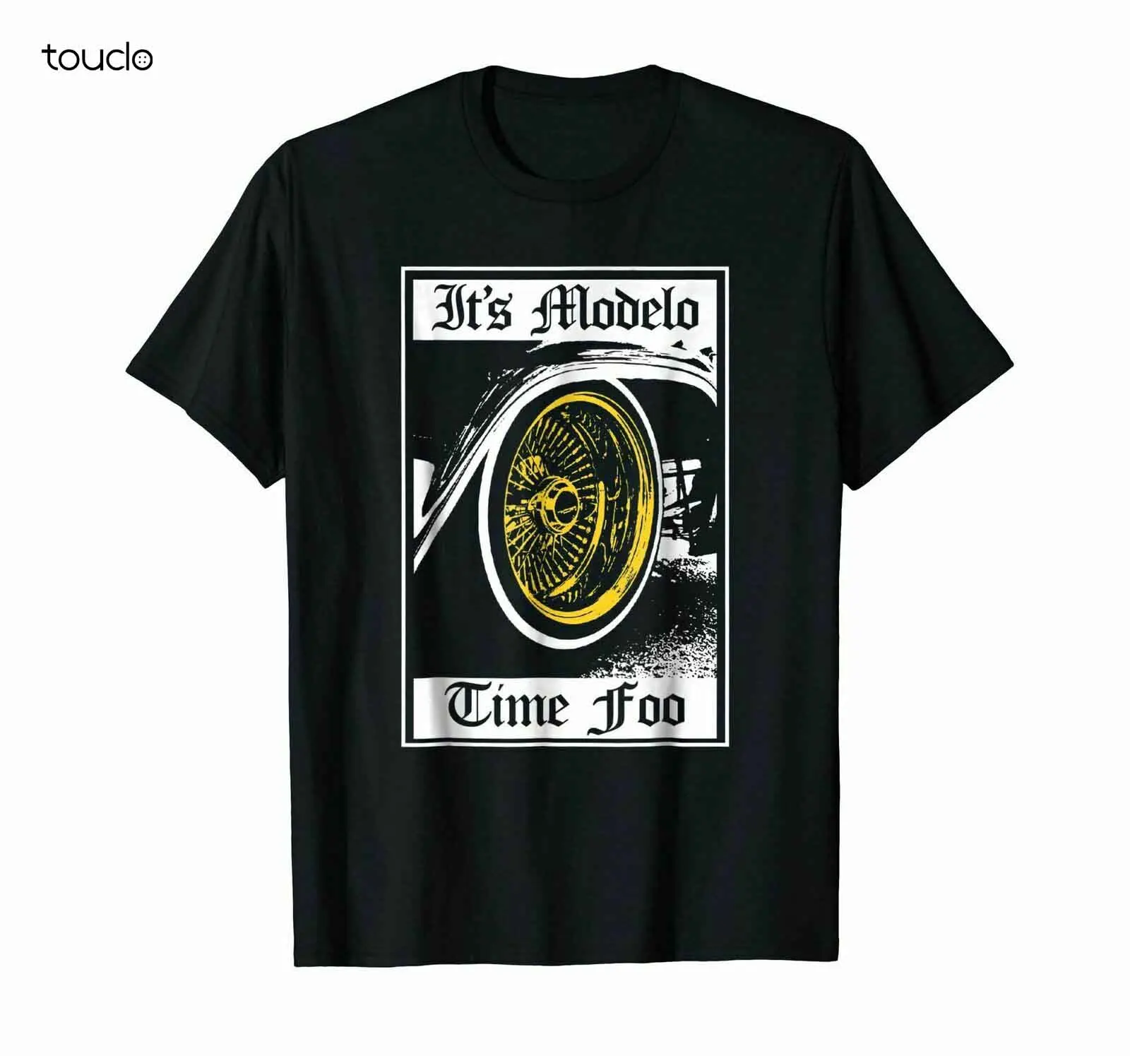 It's Modelo Time Foo With Rim Black T-Shirt S-3XL