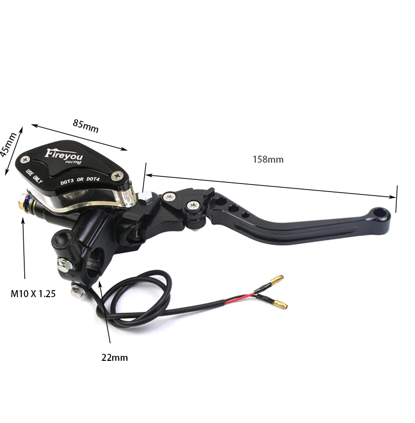 Motorcycle Racing Universal 1 pair Hydraulic clutch Brake Pump Master Cylinder Adjustable lever Handle For HONDA Yamaha Kawasaki