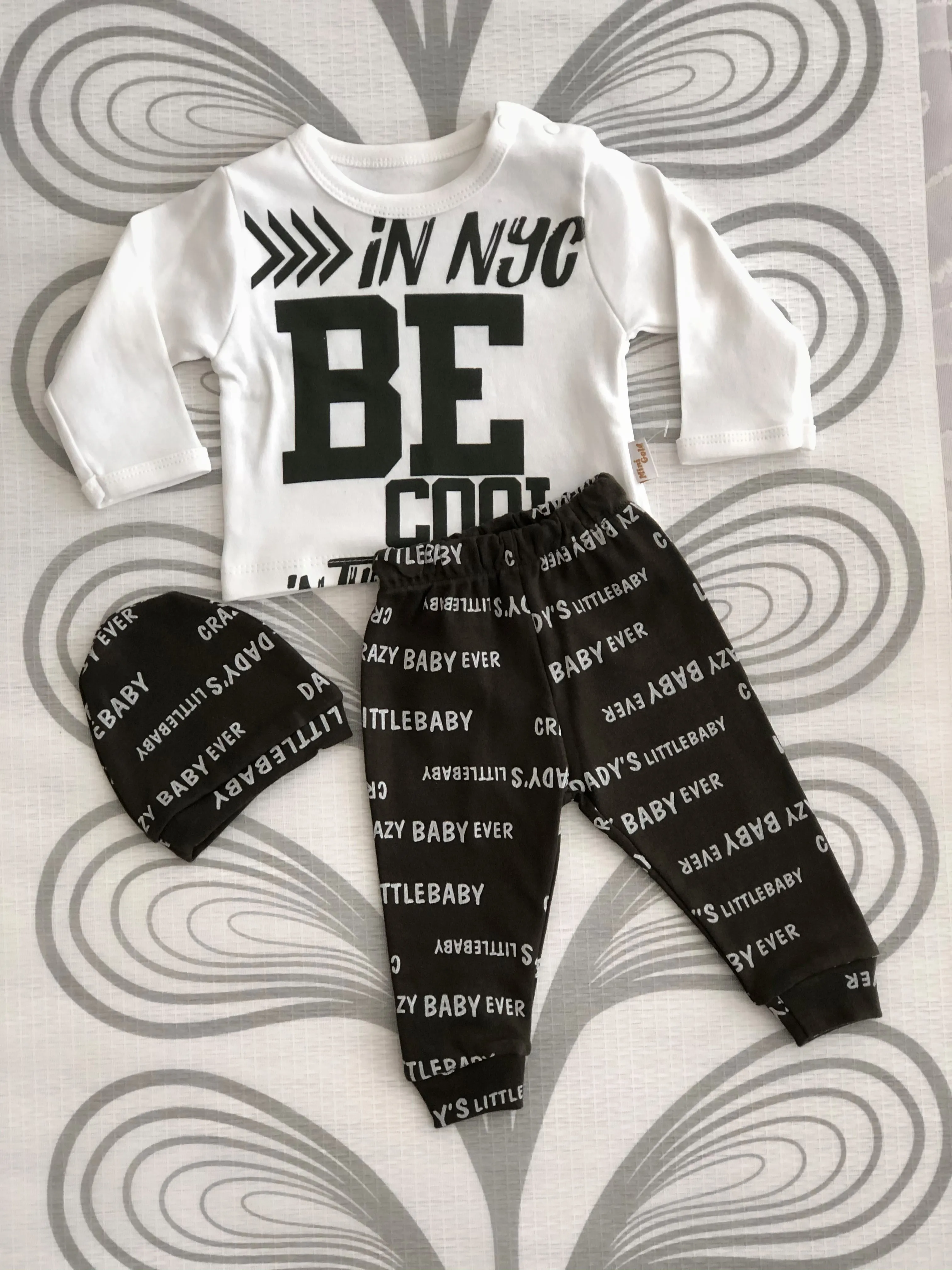 2021 Cotton 3 Pieces Bodysuits Pants Baby Sets Newborn Clothing Sets Autumn Winter Boy Clothes Girl Clothes  Baby Romper Turkey