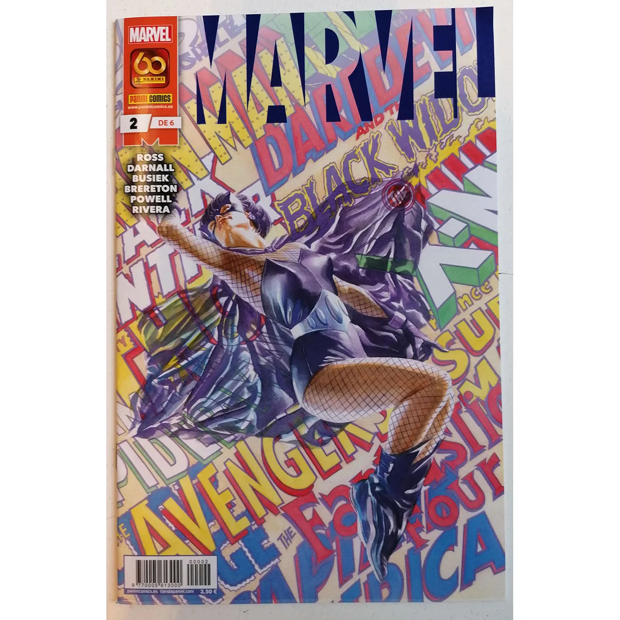 MARVEL No. 2 of 6, ED. PANINI, year 2021, author ALEX ROSS, comic BOOK Spanish, TEBEO, MARVELS