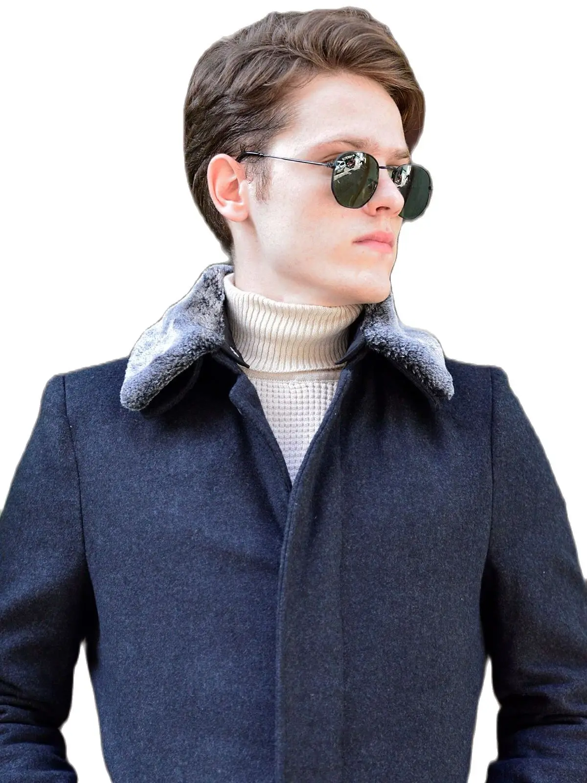 Men's winter jacket Detachable Fur Collar SLIM Fit Normal Hidden Button 2022 down coat warm fashion thick warm plus size2XL