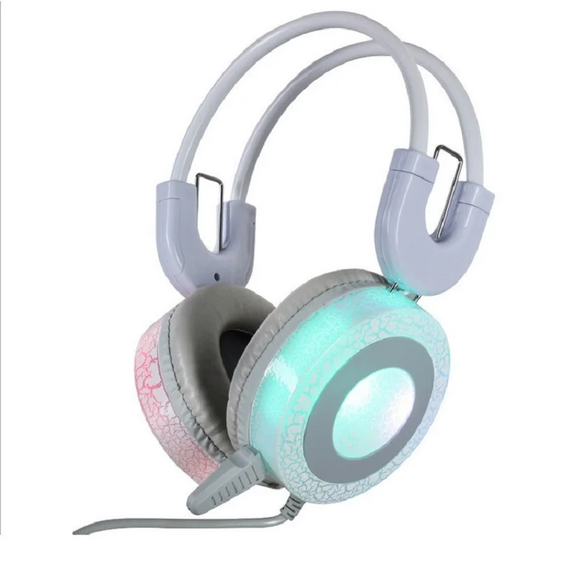 Fones De Ouvido High Pioneer H5 Com Microfone E Led Headset gamer professional wired, stereo and microphone with LED light