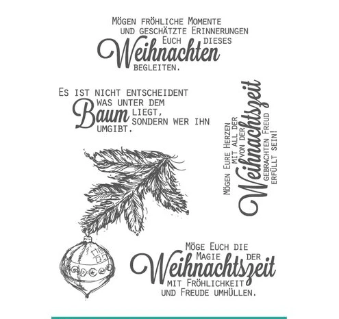 German christmas Transparent Clear Silicone Stamp/Seal for DIY scrapbooking/photo album Decorative clear stamp 1107