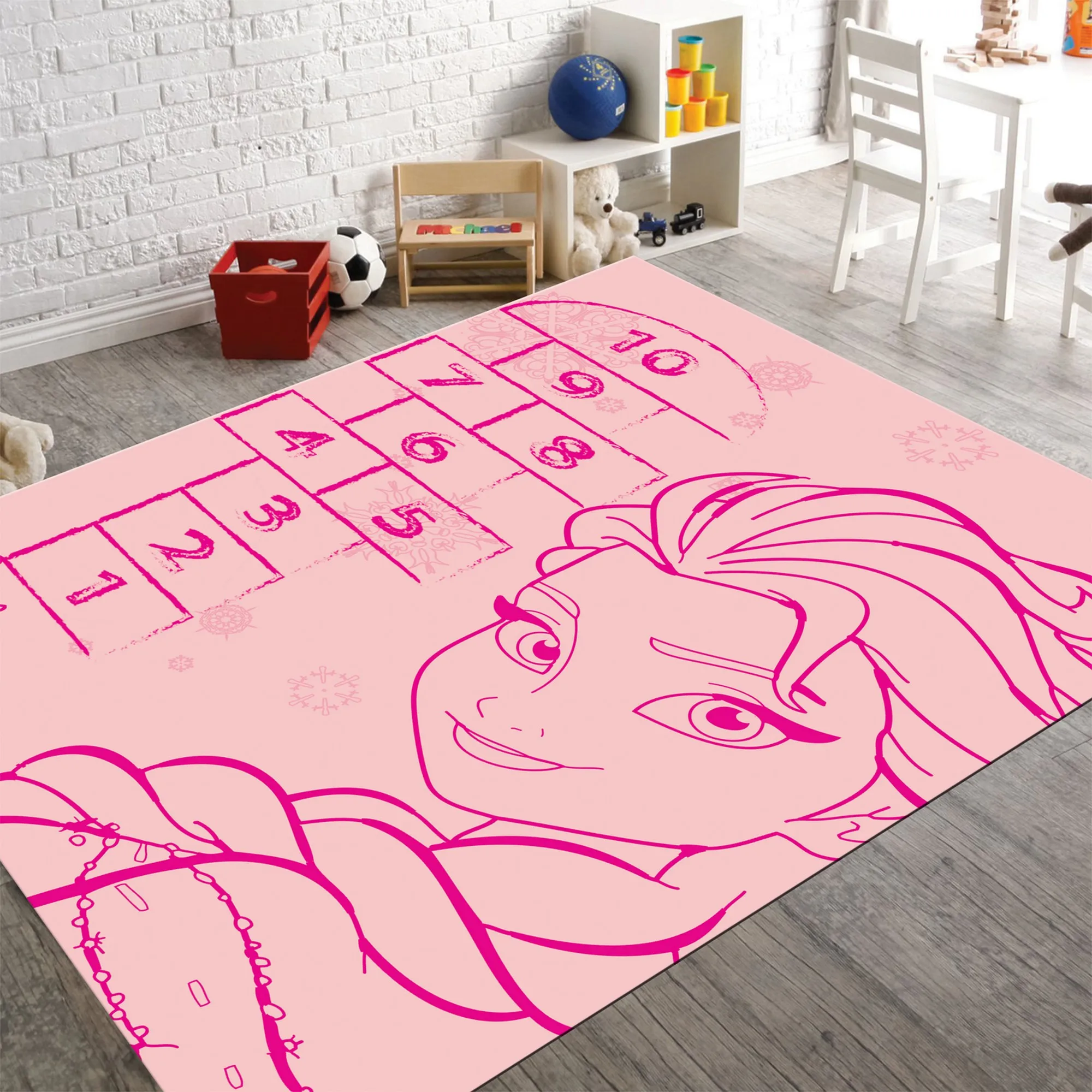 Elsa And Anna Hopcotch Rugs Babys Room Decor Girls Room Rug Decor Elsa Rug Birthday Decoration Elsa And Anna Birthday Classroom