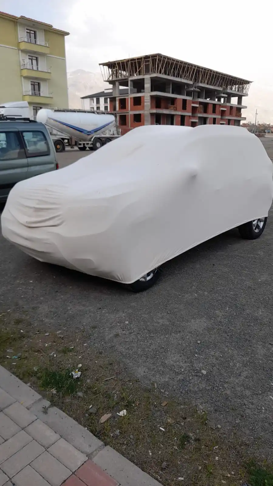 100% Cotton Fabric Car Cover Indoor Outdoor Full Protection CAR CAN BE SPECIALLY SEWED HB SEDAN SW MEDIUM SUV