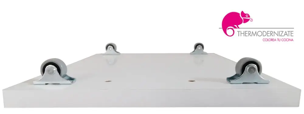 قاعدة ، رف ، منزلق طاولة لـ THERMOMIX TM5 TM6 TM31 ، Monsieur kitchen Connect ، حماية التوازن وزارة الدفاع الأبيض كبيرة