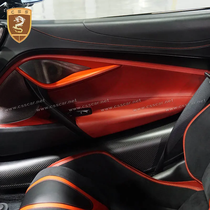 

For Mclaren 720s Glossy/Matte Carbon Fiber Door Sills Cover Scuff Threshold Panels Interior Trim Car Accessories