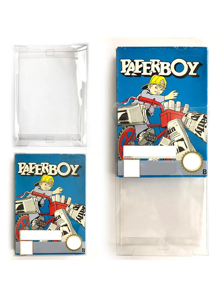 Capa protetora para nintendo nes cib, caixa completa em plástico transparente feito sob encomenda