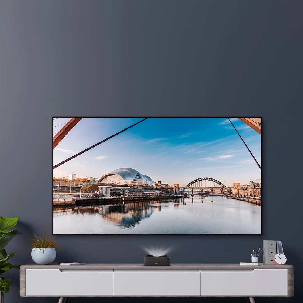 Fengmi-Formovie R1 Nano Projetor Full HD, Lance Ultra Curto, Suporte, DLP Home Theater, 1200 ANSI Lumens, 1080P, 4K