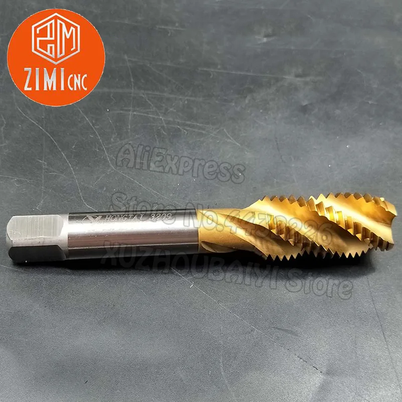 

M20*2.5 High-quality Titanium-plated Spiral Groove Machine Tap For Machining Stainless Steel HSSE Tap Drill Threading Tool Screw