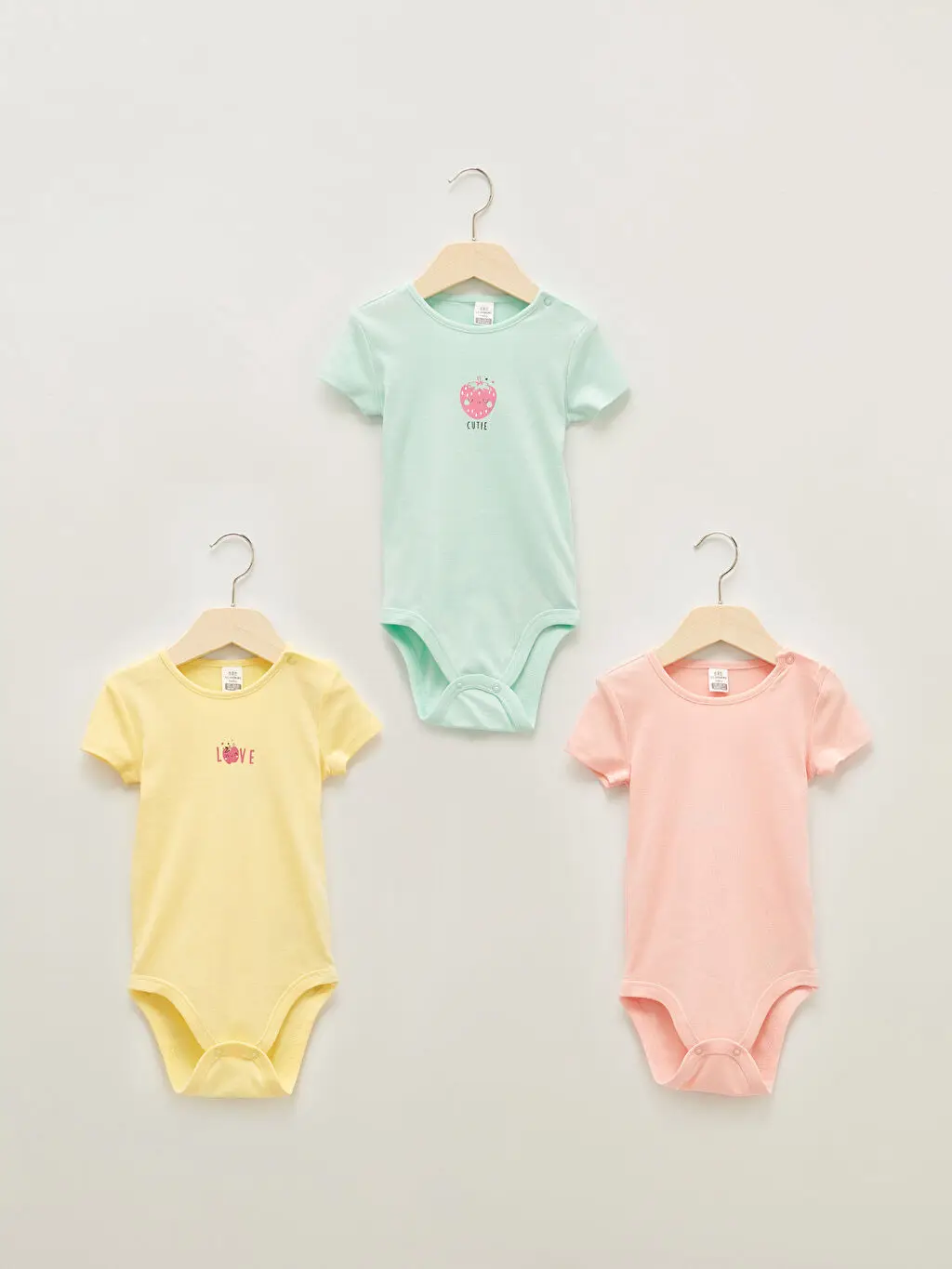 3 Pieces Sets Baby Bodysuits Clothing Shorts T-shirts Kids Boys Girls Child Pants %100 Cotton Natural Cute Little Sweet Casual