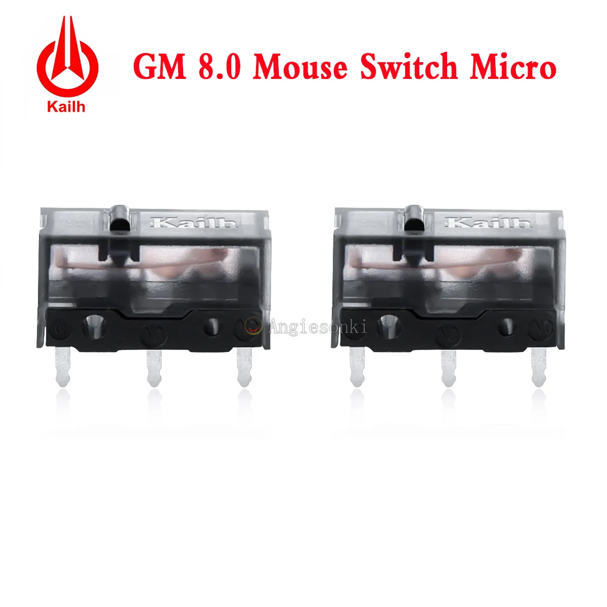 2 PACK Kailh GM 8.0 Black Micro Switch for Gaming Mouse Button 80 Million Clicks