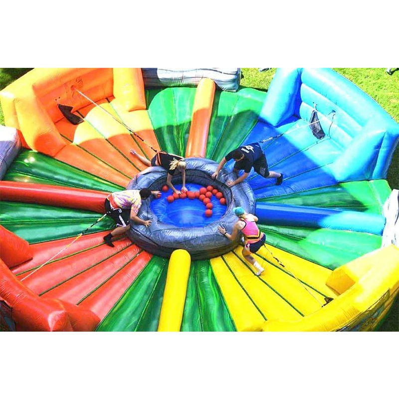 Popular Inflatable Competitive Sports Game Inflatable Jumping Trampoline Fun Playground Equipment For Kids And Adults