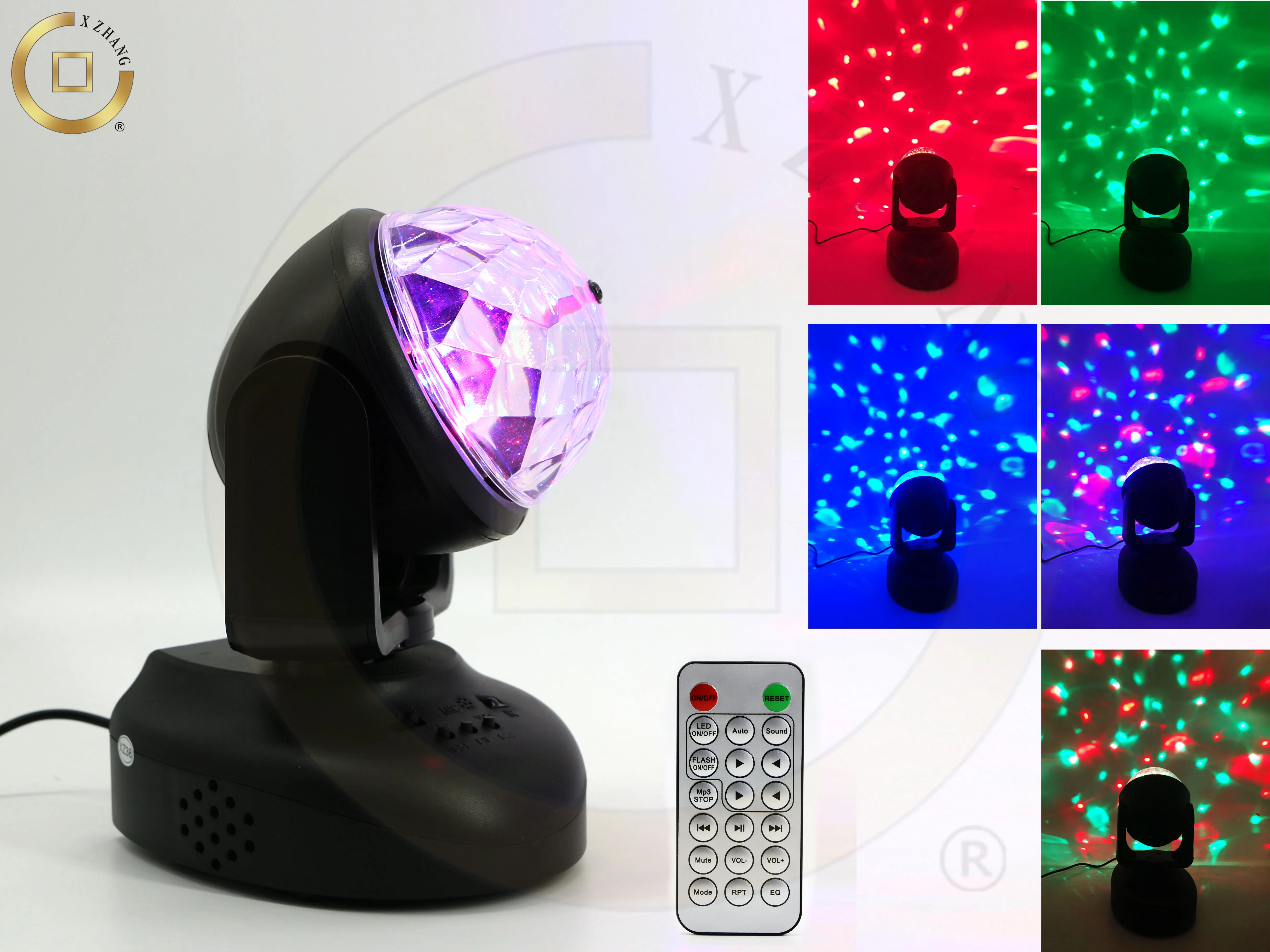 Moving Mini Head Led 6W Rgb Crazy Ball Party Lighting