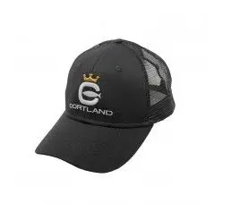 CORTLAND fishing cap Logo Trucker Black