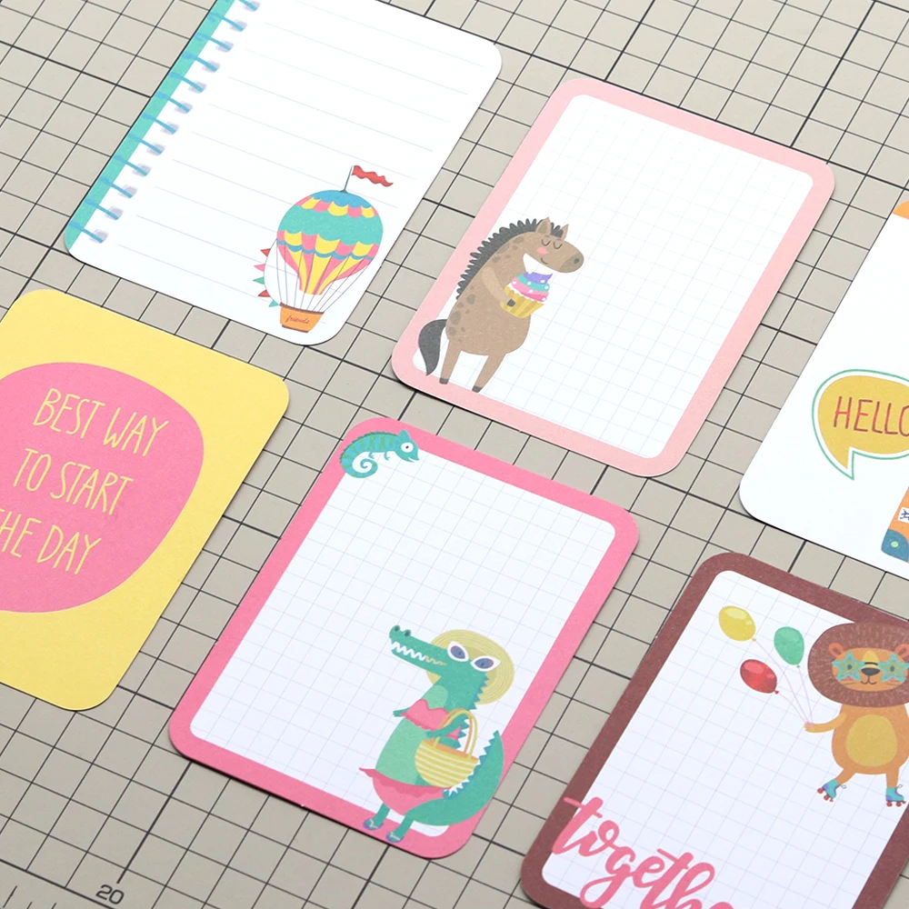 Creative Path, 24 Stück, doppelseitige, niedliche Karten zum Gestalten von Tagebüchern, Vintage-Karten-Set, kleine Bastelkarten aus Karton für Scrapbooking. – Detail 9