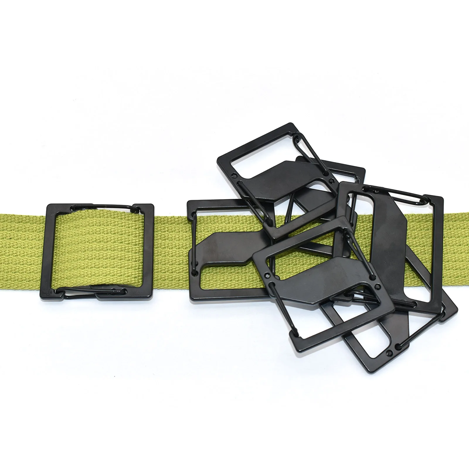 Adjustable Slide Metal Belt Buckle - Various Size Nylon Webbing Slider Suspenders Making for Leather Bag Handbag Accessories