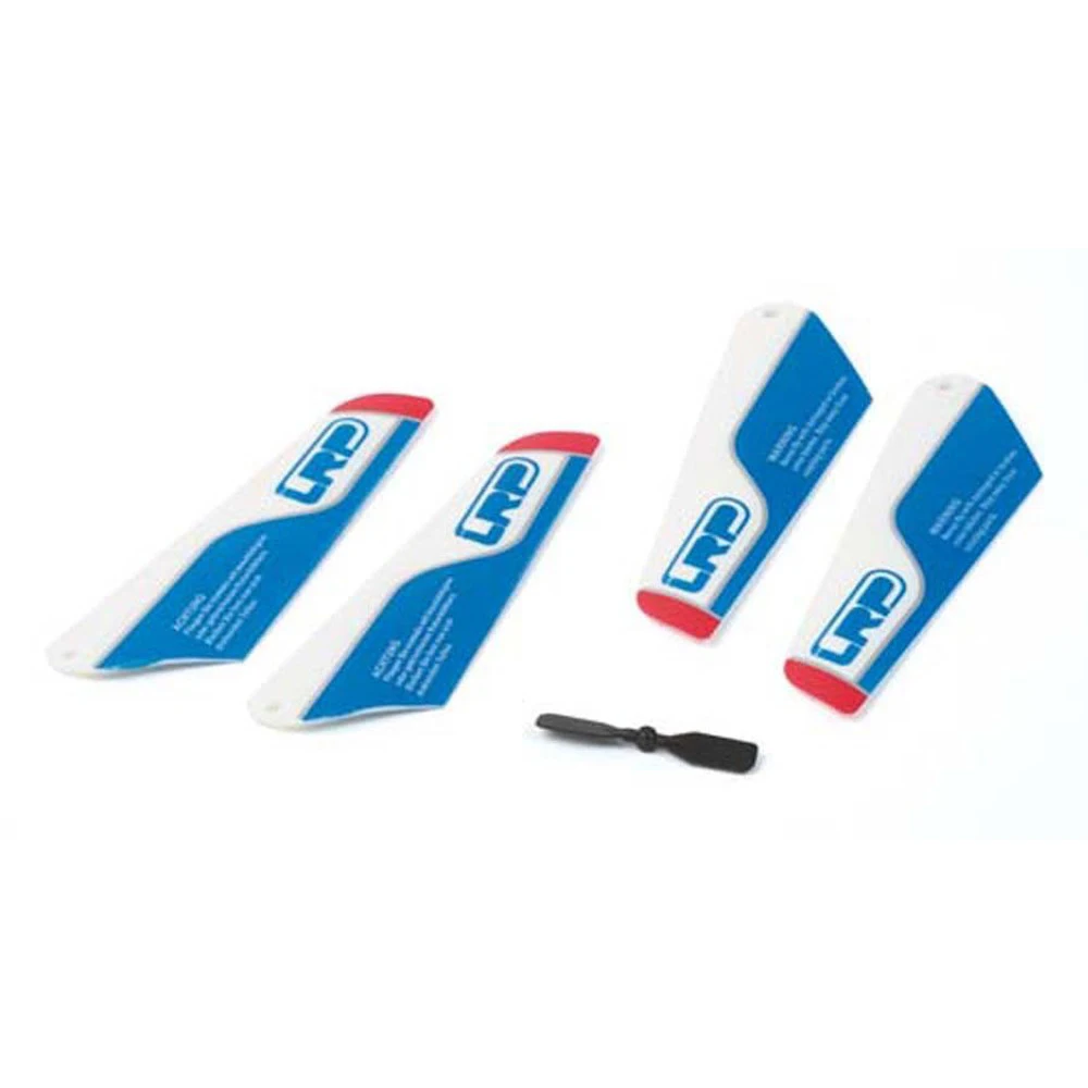 Rotor blades and tail RC helicopter LRP LASER HORNET (LRP 222152). Original radiocontrol spare parts and parts. ROTOR BLADES