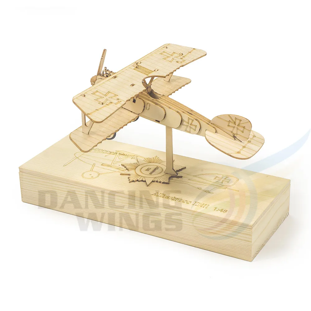 

DW Hobby деревянная статическая модель самолета 1:48, мини-альбатросс, самолет из бальзая, сделай сам, сборка, деревянная 3D-головоломка, украшение самолета VC03/VC04