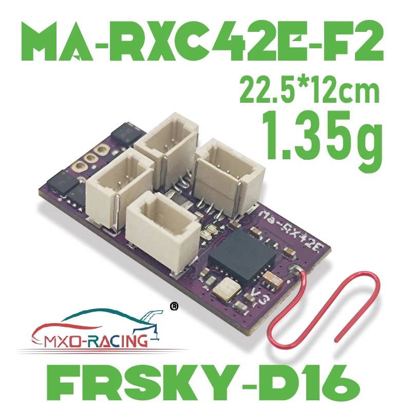 

CROSSOVER-RX Ma-RX42E-F2/F2-G(FRSKY-D16) Built-in brushless ESC/TELEM/GYRO/SR3X/5CH MicroRX