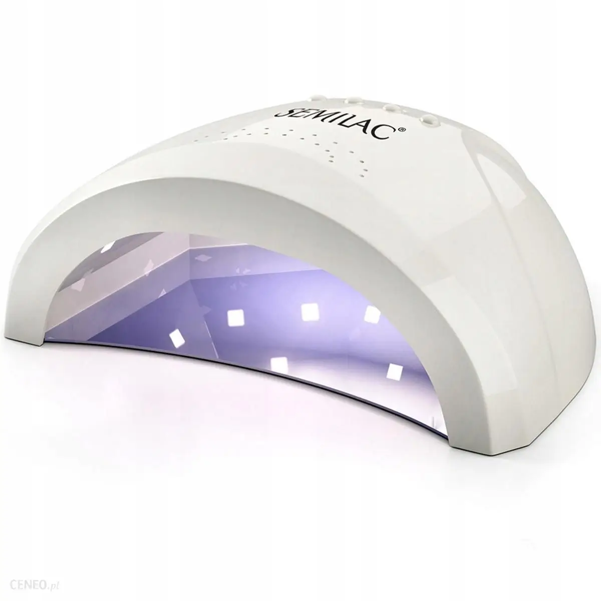 SEMILAC UV Led 48/24W dry lamp semi-permanent enamels and gels hardens hybrid enamel and automatic timer led gel