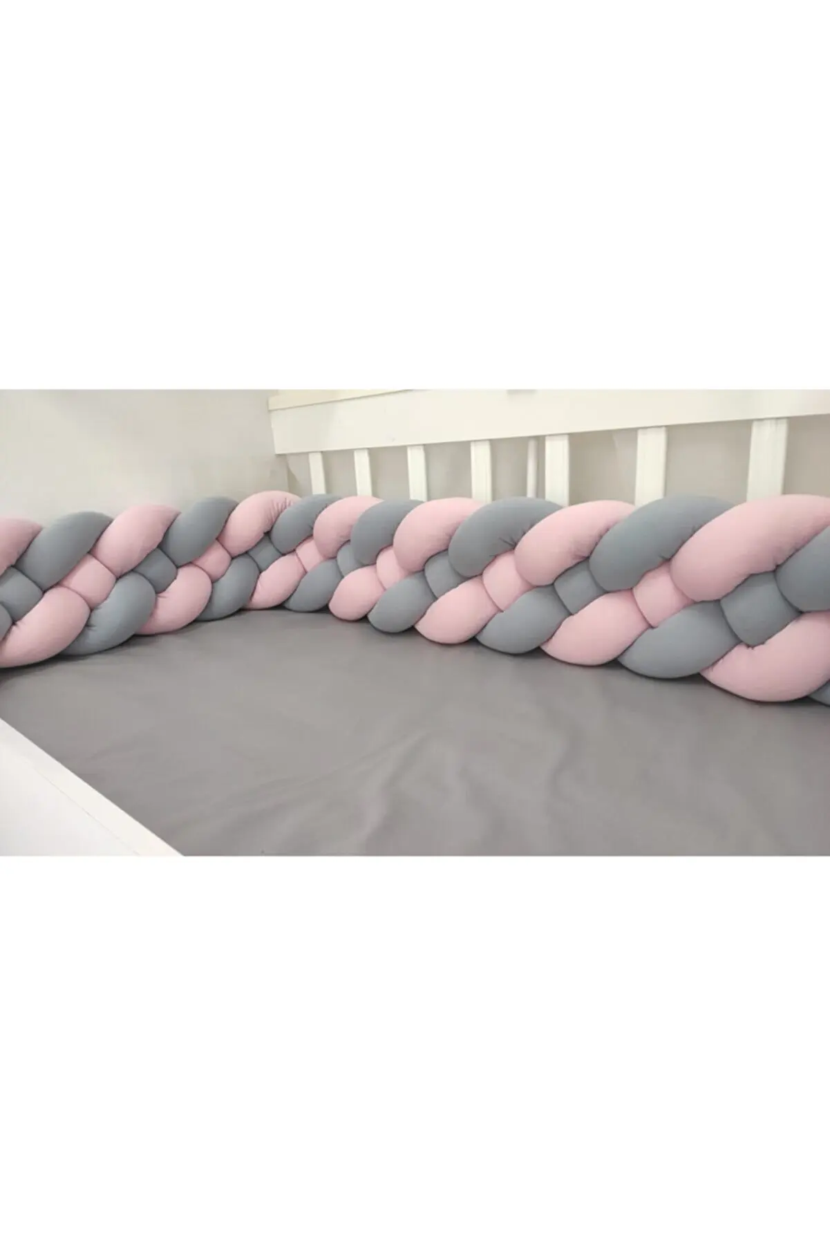 2M Baby Bumper Bedding Knit Knot Pillow Cushion for Baby Bebe Crib Protector Cot Bumper Room Decor BumperCrib Bedding Set