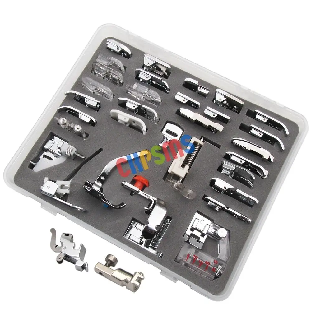 Presser Foot Set (in total 34 pieces) For Bernina Old Style 640-2 642-2  44 700707 708 709 717 718 719+