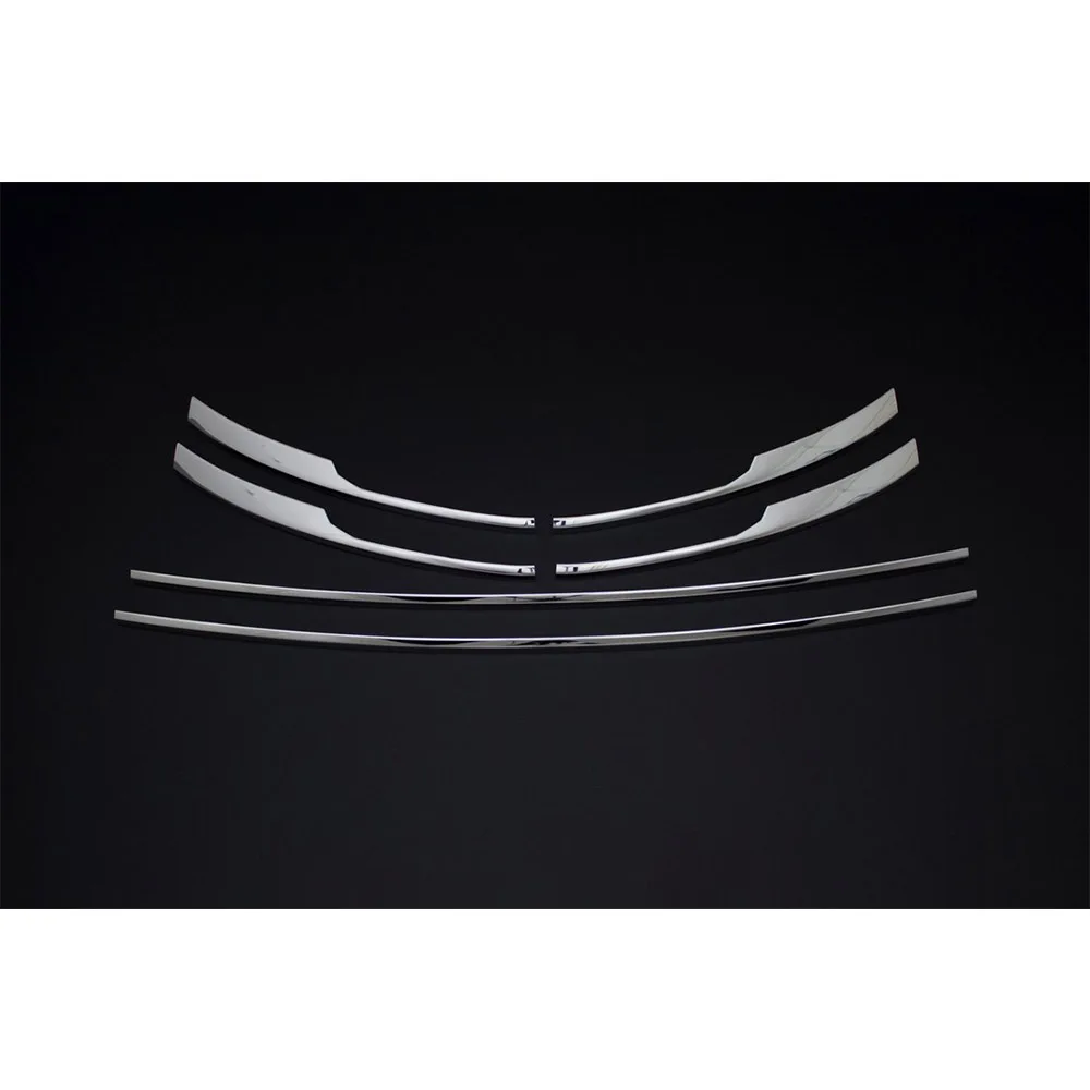 For Volkswagen VW T6 Transporter Chrome Front Bumper Streamer 6 Pcs. 2015-2019 . Stainless Steel. A + Quality Modified Design