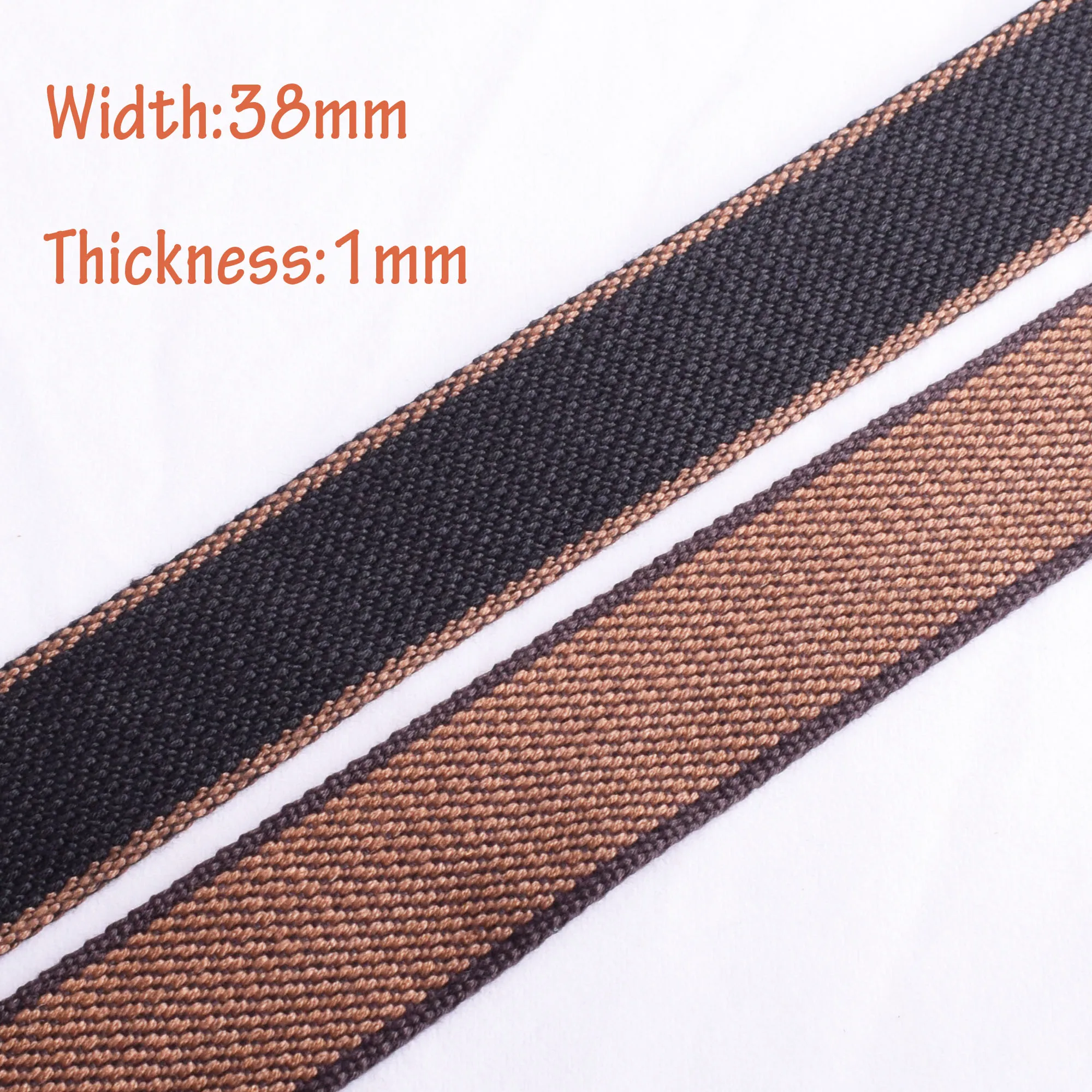 Striped Webbing Heavy Duty Cotton Webbing 1 1/2\