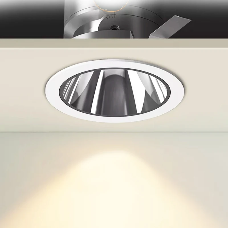 

Glare Free LED Recessed Ceiling Spotlight Adjustable Deep COB Lamp for Hotal,Shop Residence Public Area,Foreground region