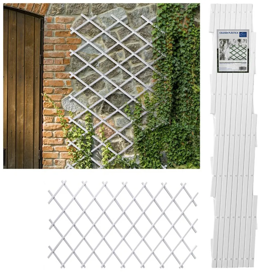 Comercial Candela| Garden Lattice| Extensible Grate| PVC Composite| 0.5x1.5 M| Guardian Of Creepers And Plants| Exterior| Orchard| Terrace| Patio| Quality| Various Colours