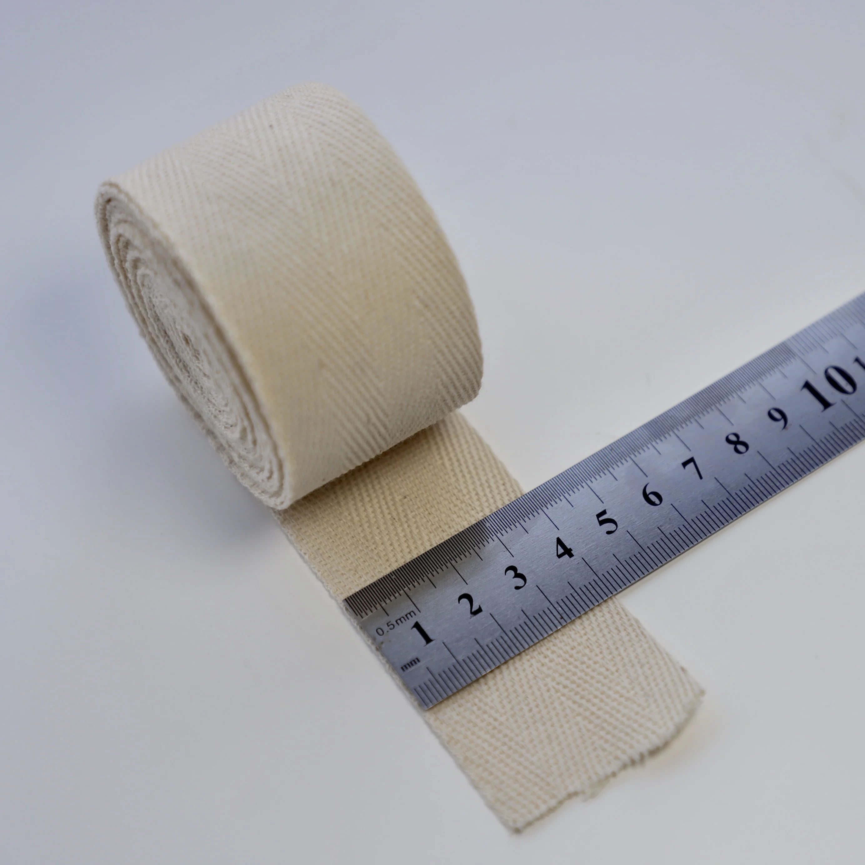 Handmade diy tufted carpet edging accessories 100% cotton herringbone tape taping package ribbon 25MM 40MM