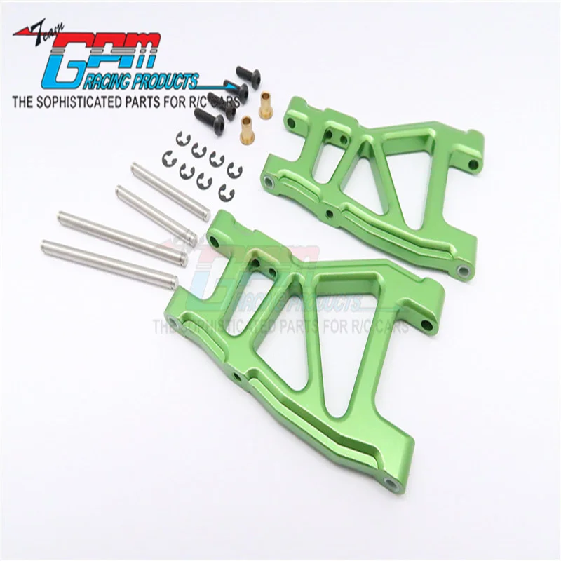 Brazo de suspensión inferior trasero de aluminio GPM-1PR para TAMIYA 1/10 DT03, actualización