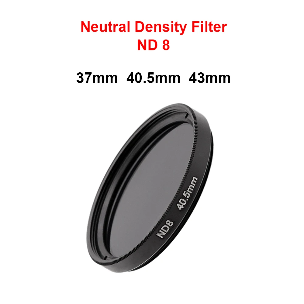 ND8 ND Filter Neutral Density Filter 37mm 40.5mm 43mm 46mm Universal