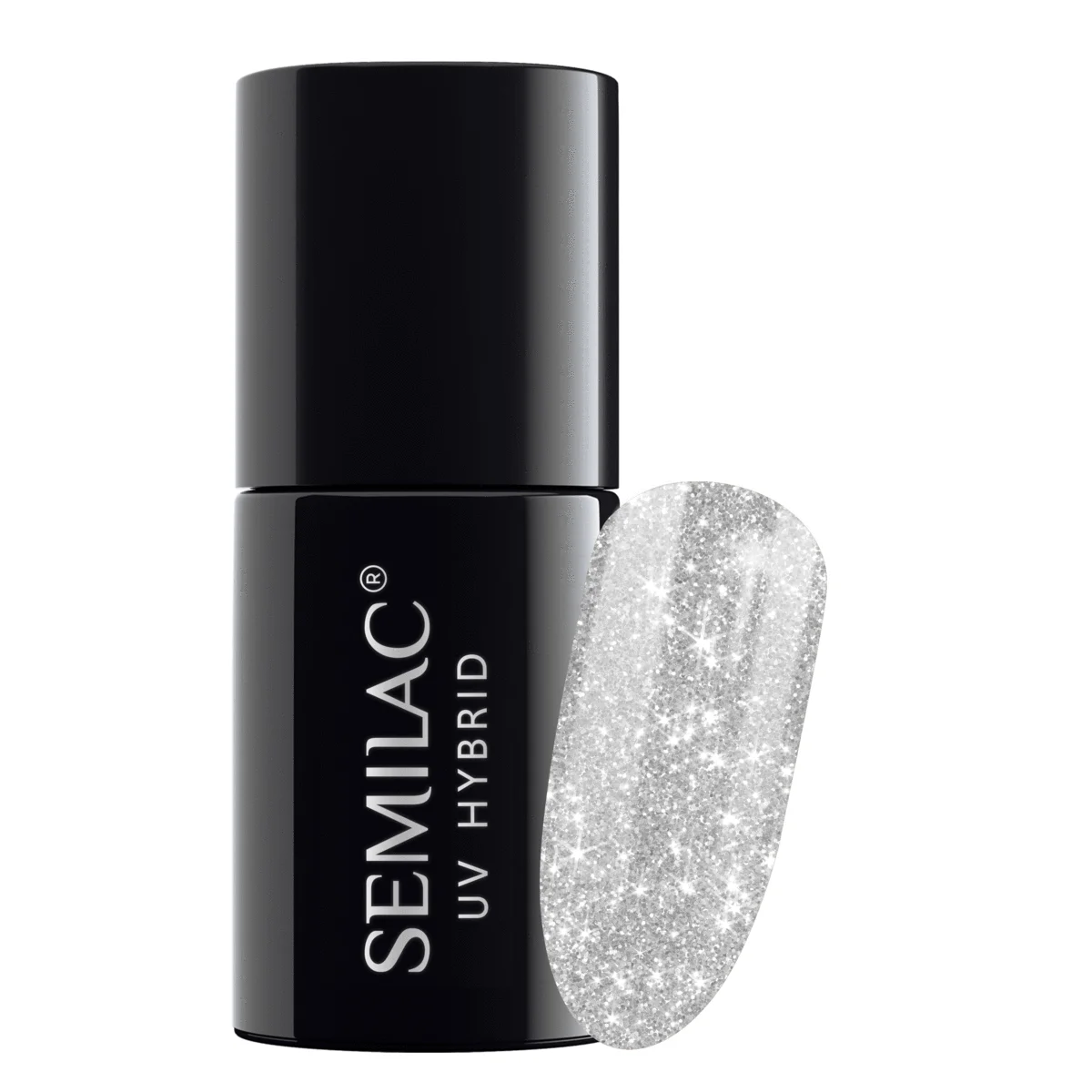 Semilac Diamond Ring 144 semi-permanent cover, UV hybrid nail polish texture Gel