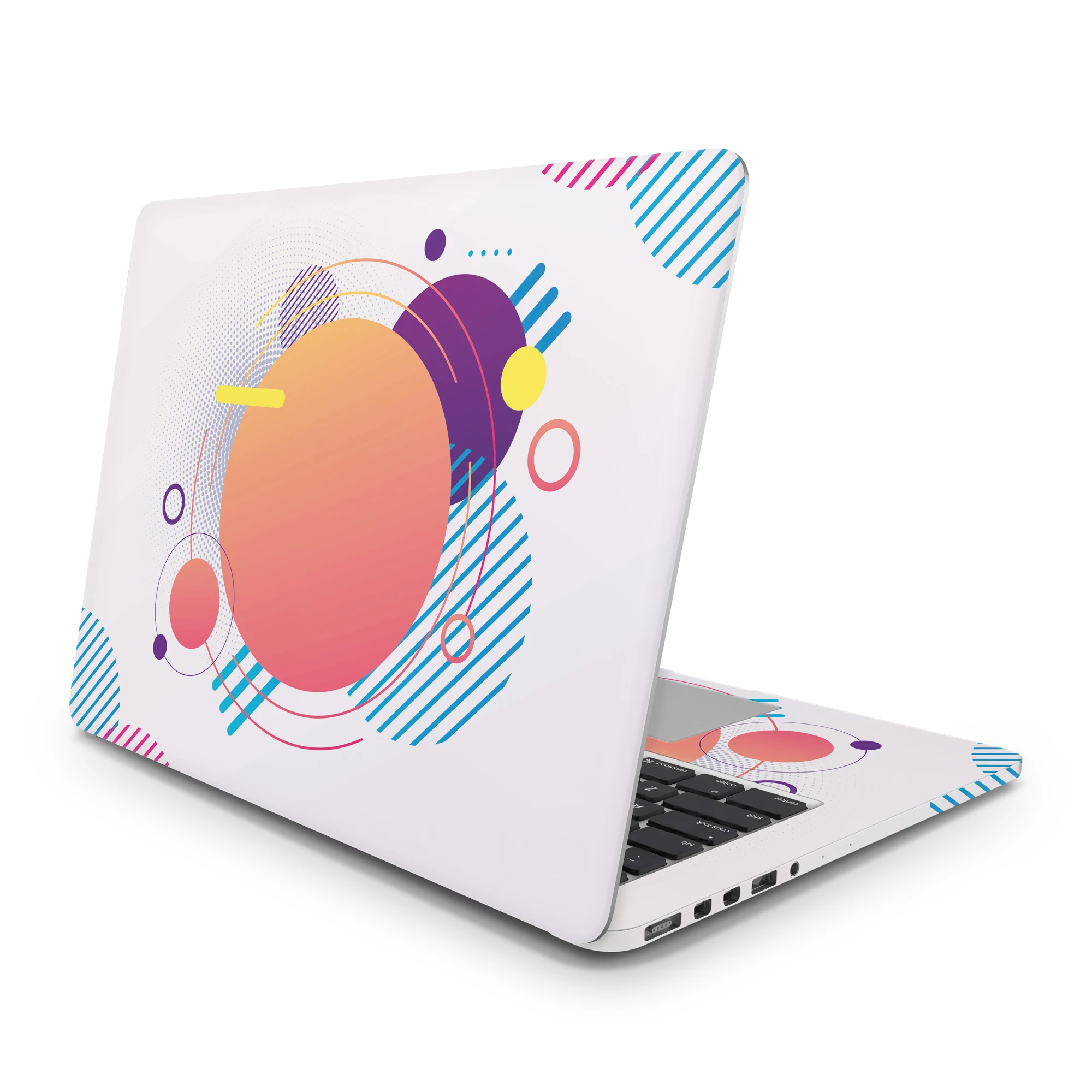 Sticker Master Modern Circles Laptop Vinyl Sticker Skin Cover For 10 12 13 14 15.4 15.6 16 17 19 