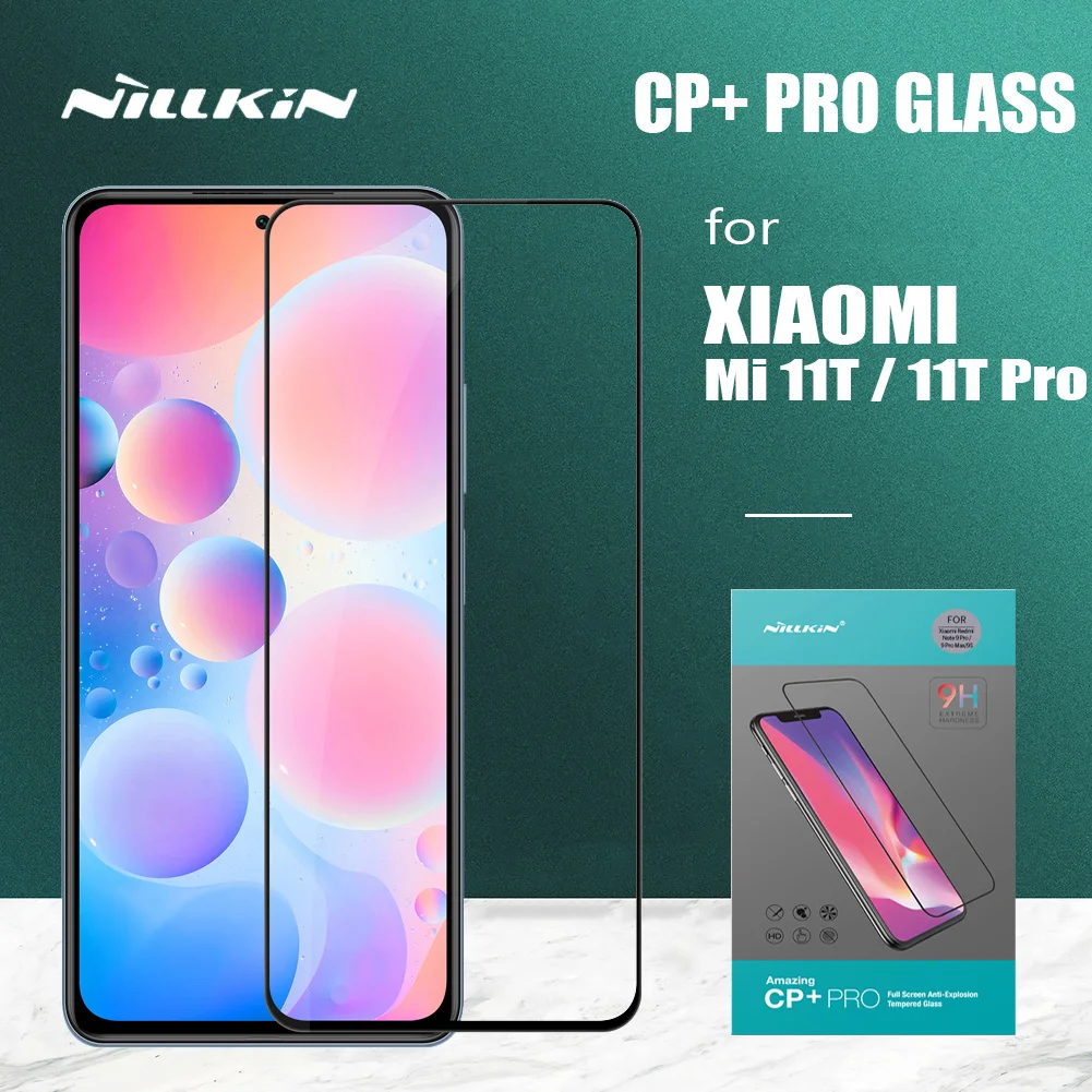 

Для Xiaomi Mi 11T Pro 5G Glass Nillkin CP + Pro Закаленное стекло Защитная пленка для экрана Xiaomi Mi 11T Mi11T Pro