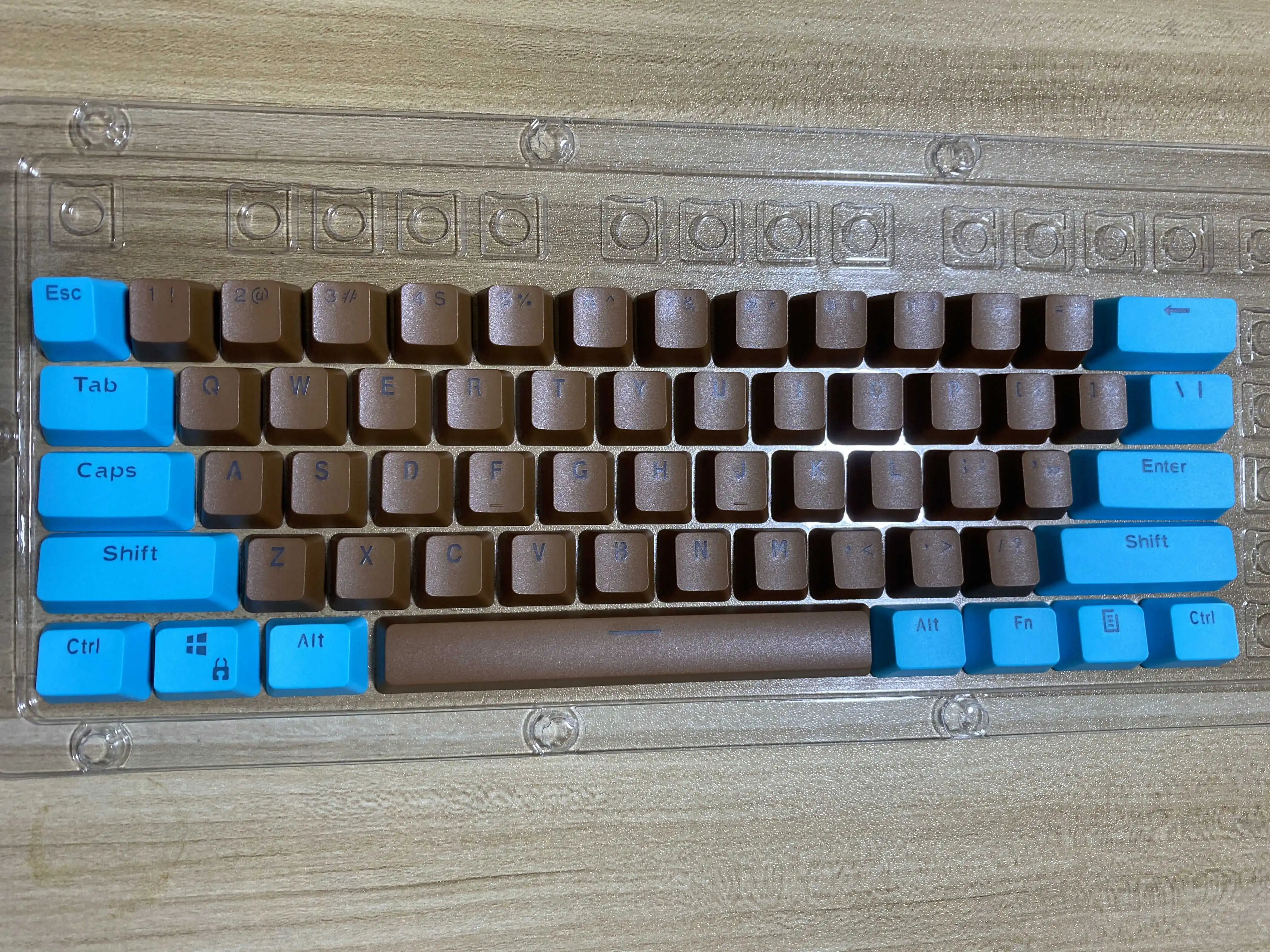 RK 61 teclas de Material PBT OEM de altura, teclas de Teclado mecánico de dos colores retroiluminadas (solo se venden teclas)