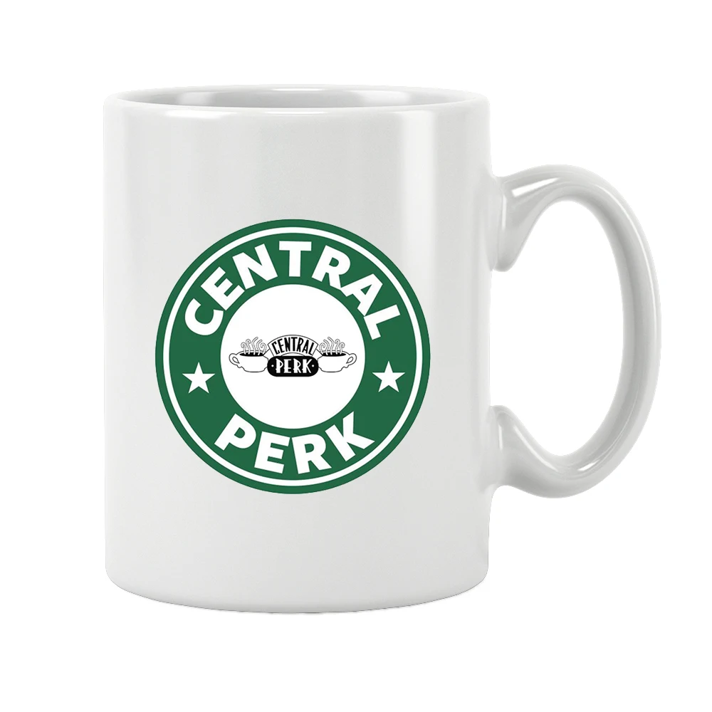 Friends Tv Show Central Perk Mug Coffee Tea Ceramic Cup Cappuccino Best Gifts for Friends Home Office Drinkware