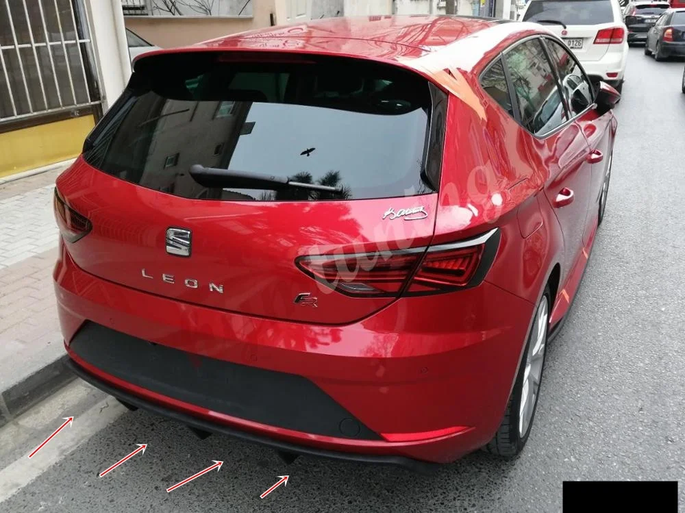 Per Seat Leon Mk3.5 Hatchback 2017 2018 2019 2020 modello diffusore accessorio per auto paraurti posteriore modificato compatibile universale