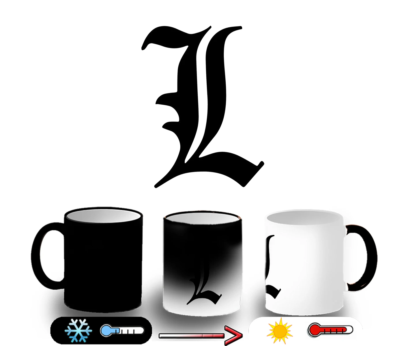 Magic CUP LOGO DEATH NOTE LAWLIET magic mug