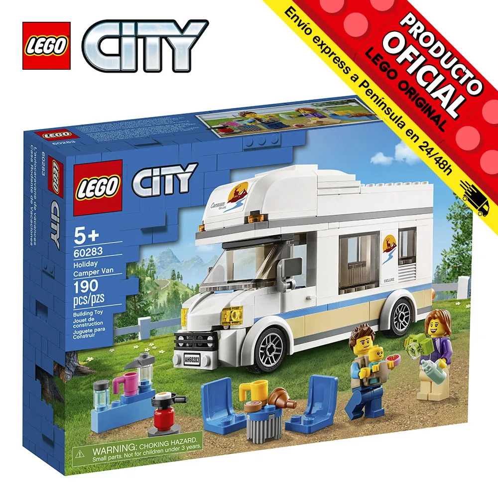 Lego City - Holiday Camper Van, 60283, toys, boys, girls, blocks, pieces, original, shop, official license, new, bricks, gift, man, woman, adult