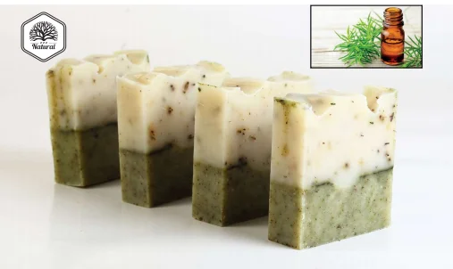 Hygieia Tea Tree Soap - Herbal Deep Cleansing, Handmade Soap, Facial Care, Acne, Hair Soap, Gives Vitality and Freshness