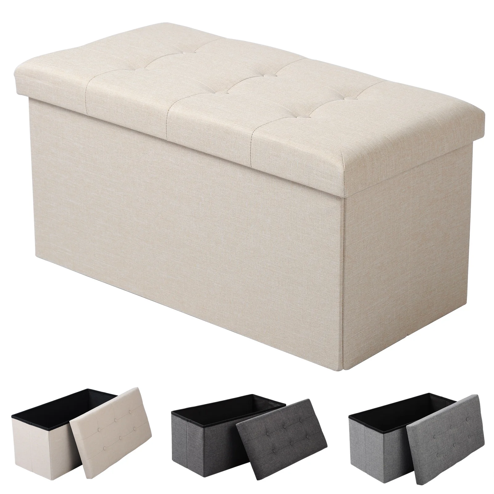 Colorful Storage Cube Footstool