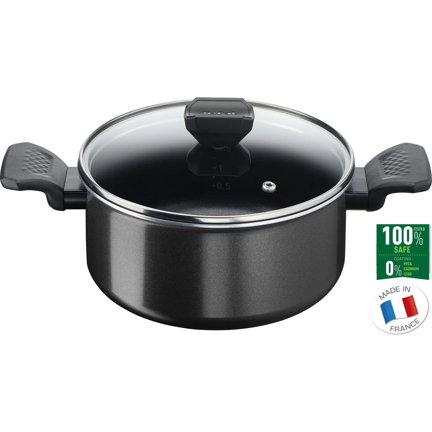 Tefal Titanium 1X дополнительный горшок для готовки и чистки, 24 см, Глубокий горшок с диффузионной базой, 100 Оригинал